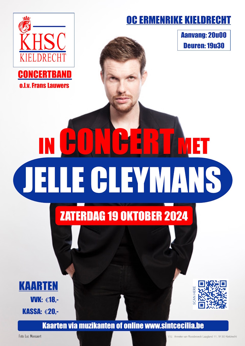 Affiche concert 19/10/2024 met Jelle Cleymans